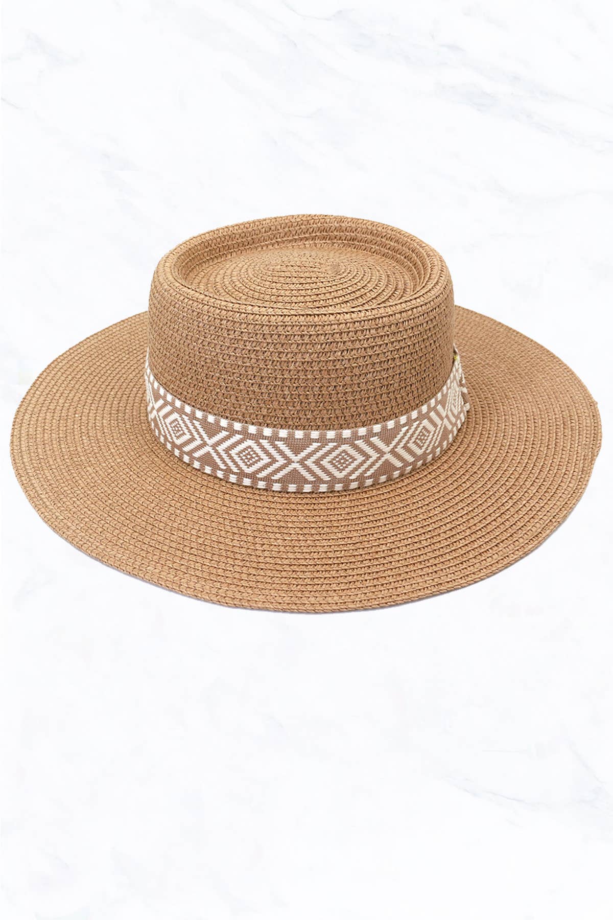 Travel Outdoor Sun Protection Sun Hat Concave Top Straw Hat