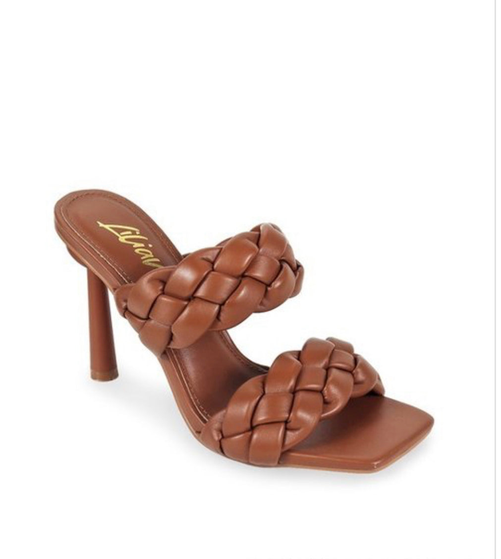 Double Braided Strap Heel